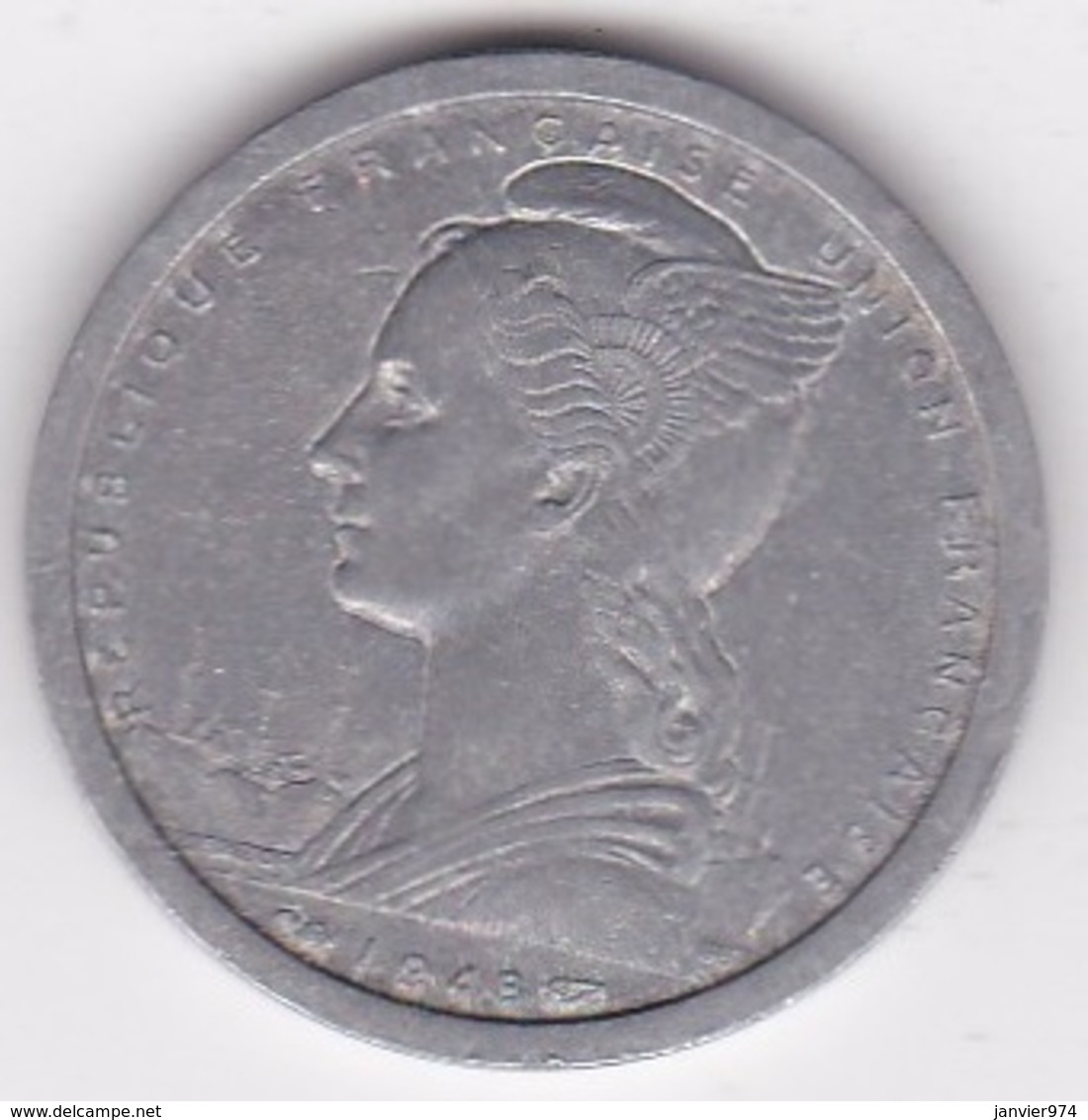 MADAGASCAR - UNION FRANCAISE. 2 FRANCS 1948. ALUMINIUM. - Madagaskar