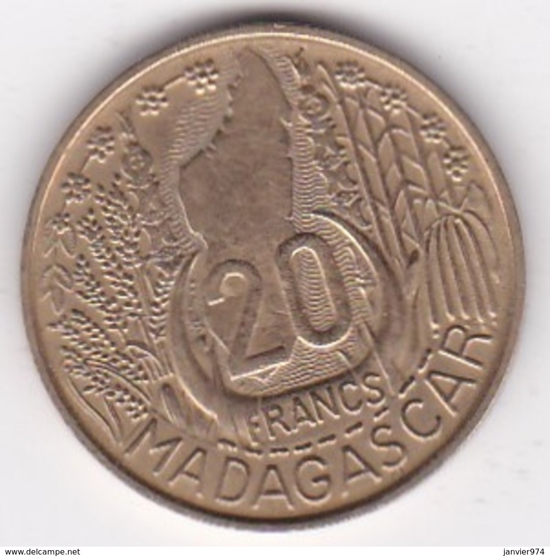 MADAGASCAR /REPUBLIQUE FRANCAISE. 20 FRANCS 1953 - Madagascar