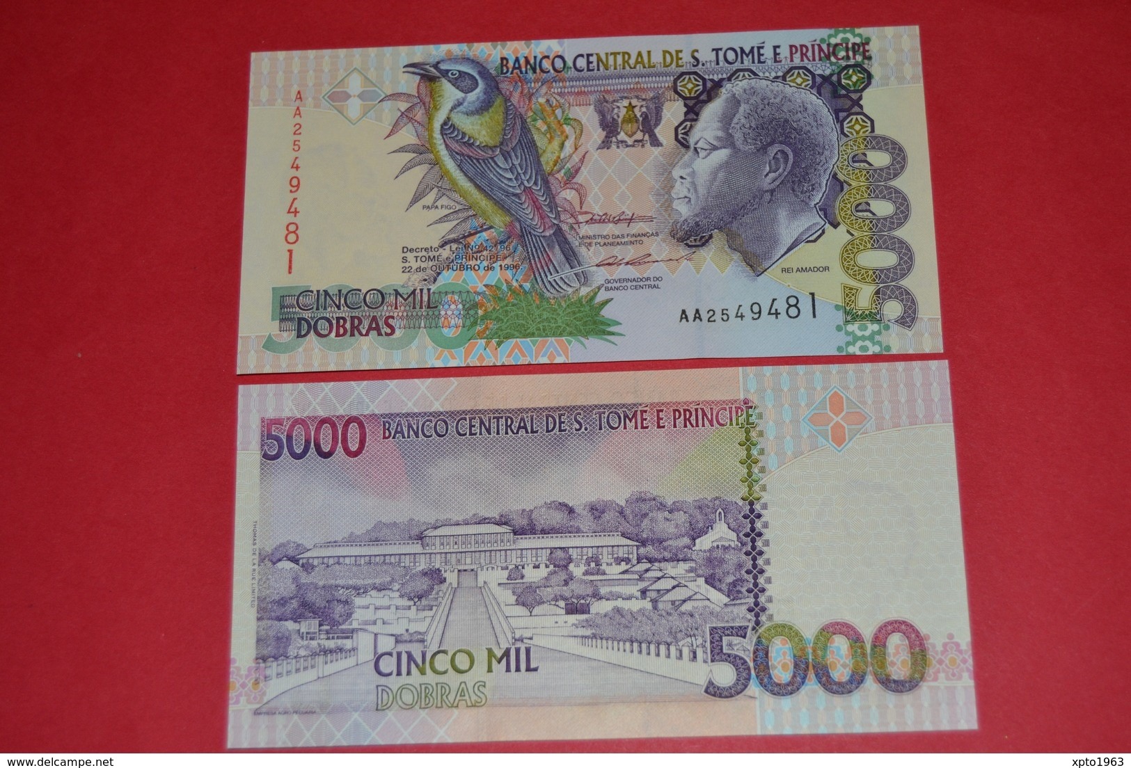Sao Tome And Principe 5000 Dobras. 1996 - Unc. Banknote - San Tomé E Principe