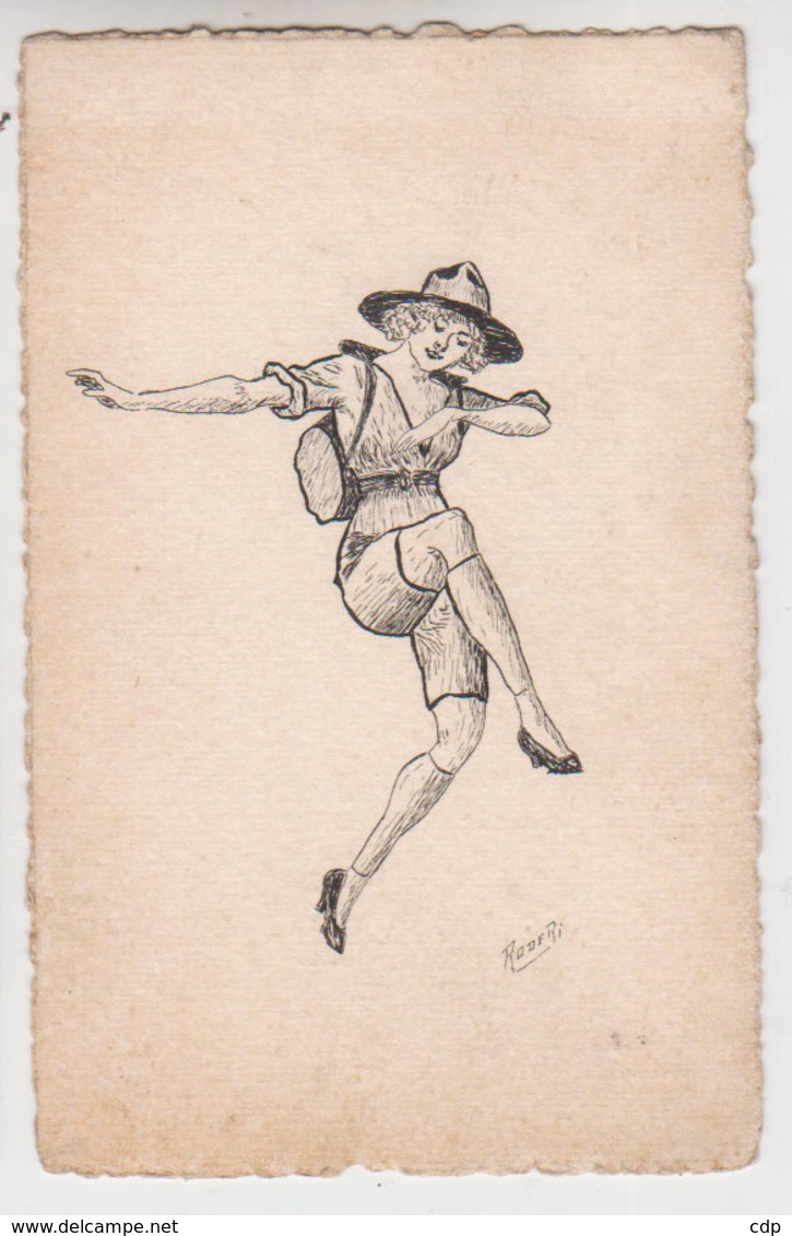 Carte Ancienne Scoute  Illustrateur - Padvinderij