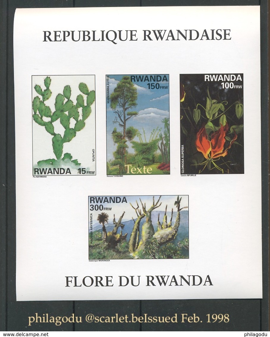 RWANDA  **.  Bloc De 1998.  Cote  26,-euros - Neufs