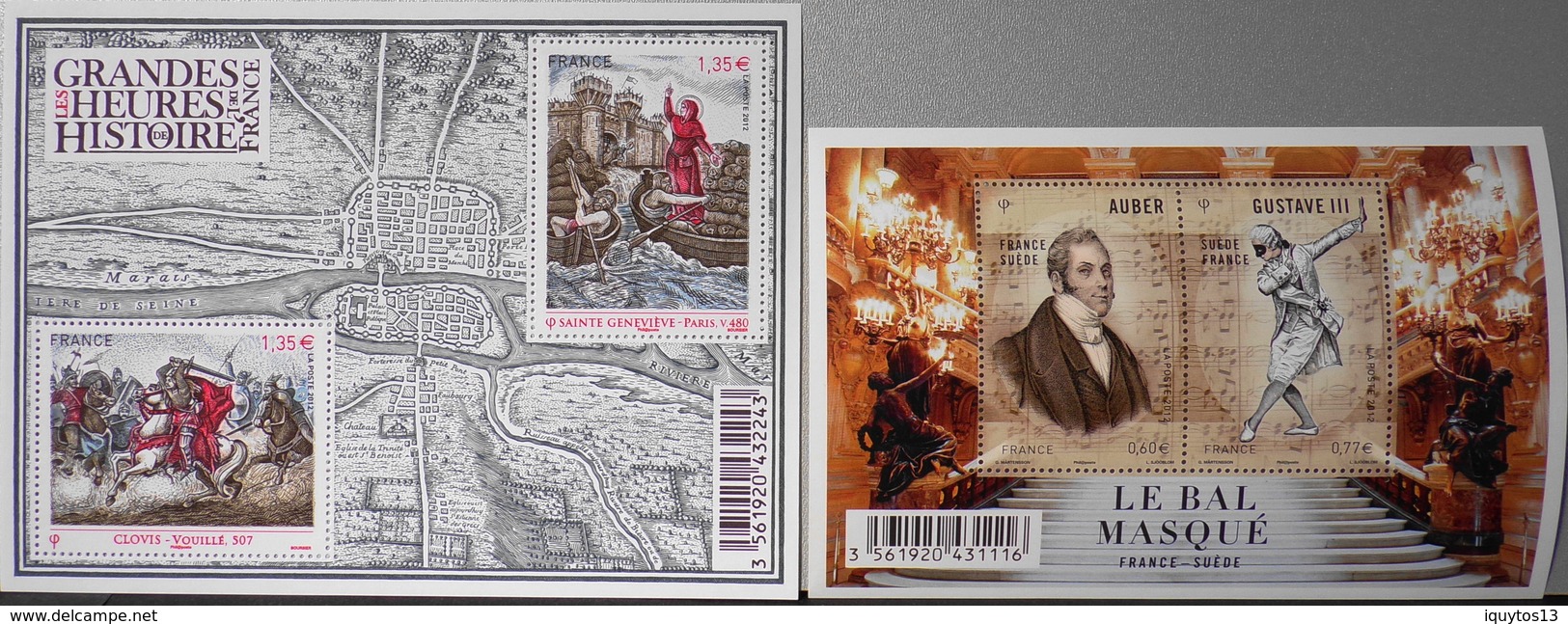 FR. - 2012 - 2 Feuillets N° F4704 Et F4706 Neufs**  - Parf. Etat - Neufs