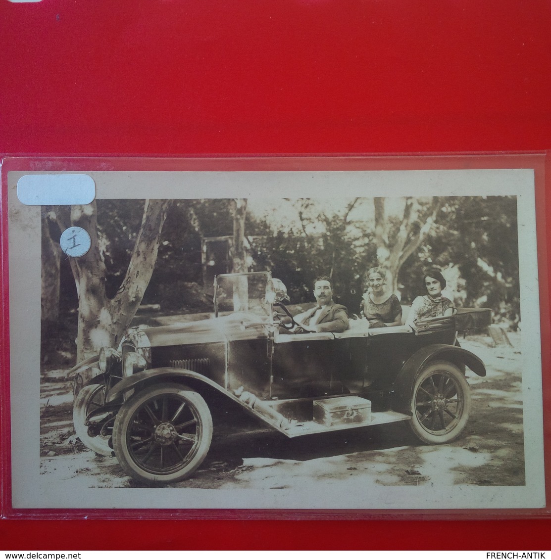 CARTE PHOTO AUTOMOBILE LIEU A IDENTIFIER - Passenger Cars