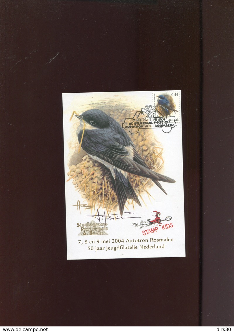 Belgie Buzin Vogels Birds 3266 Maximumkaart Rosmalen Speciale Kaart SPAB Witch Broom Autotron - 2001-2010