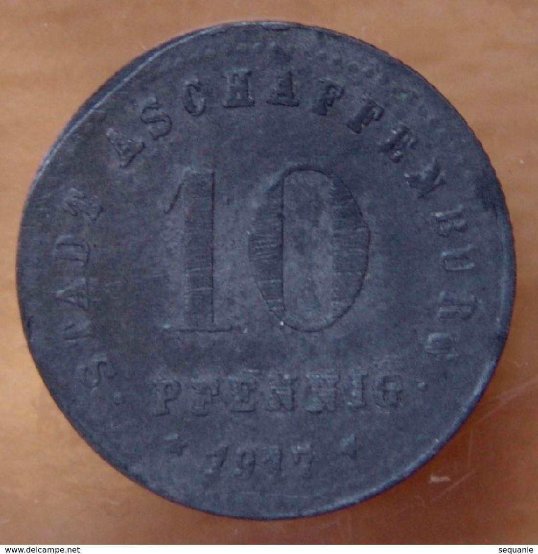 Allemagne - Ville ASCHAFFENBURG 10 Pfennig 1917 - 25 Pfennig