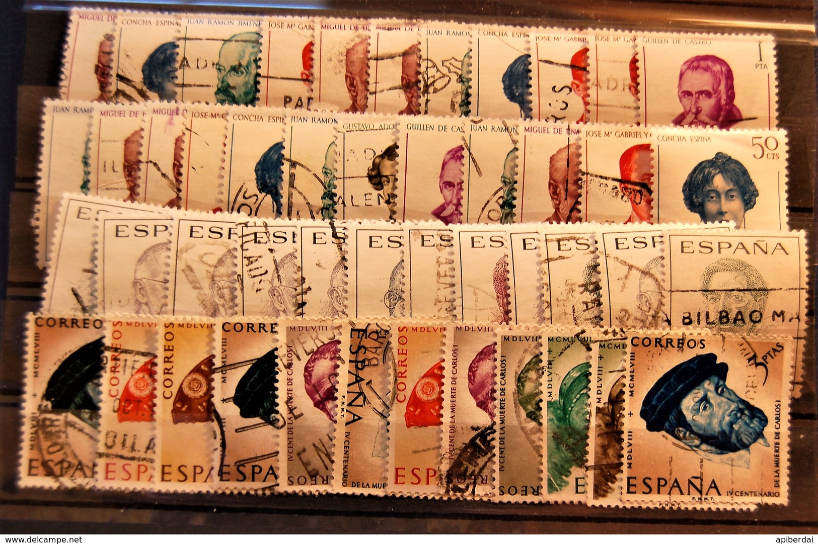 Espagne Spain - 1970's Small Batch Of 47 Stamps Used - Colecciones