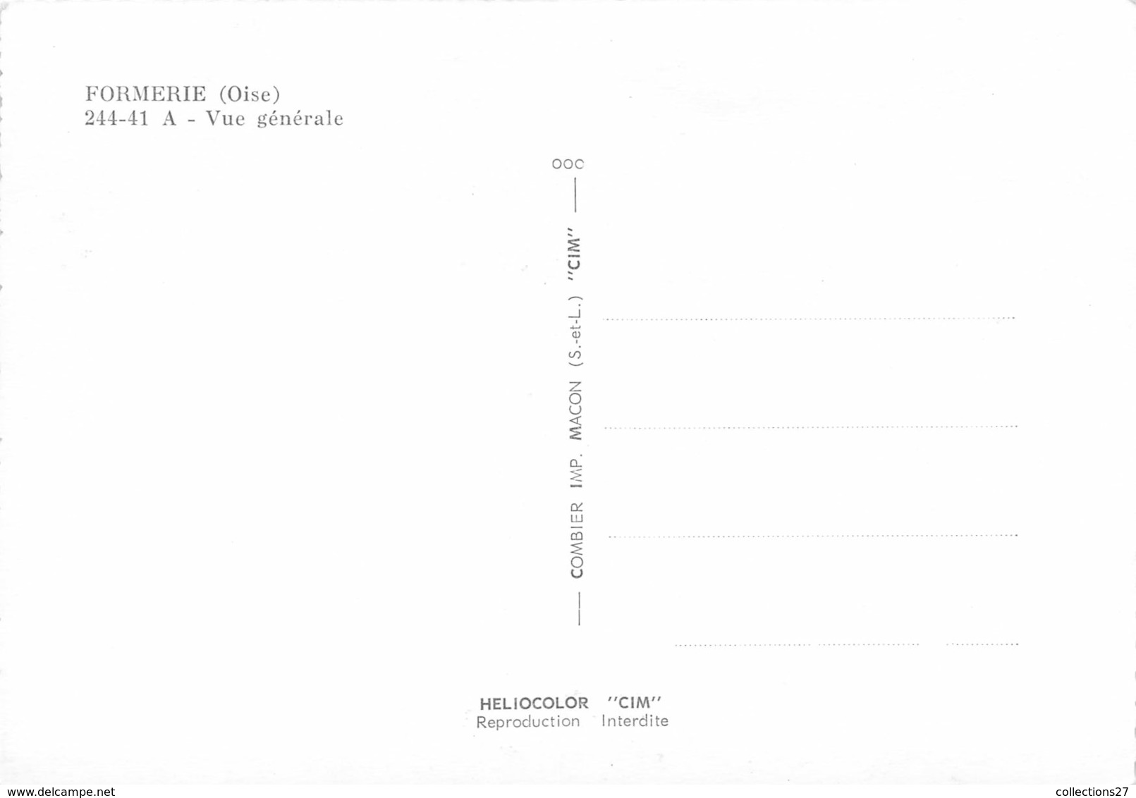 60-FORMERIE-VUE GENERALE - Formerie