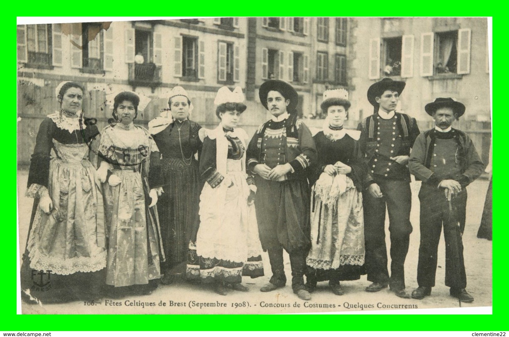 Brest * Fetes Celtique De Brest En 1908    (scan Recto Et Verso ) - Brest