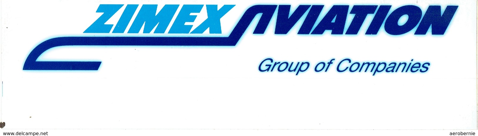 Aufkleber ZIMEX AVIATION - Stickers