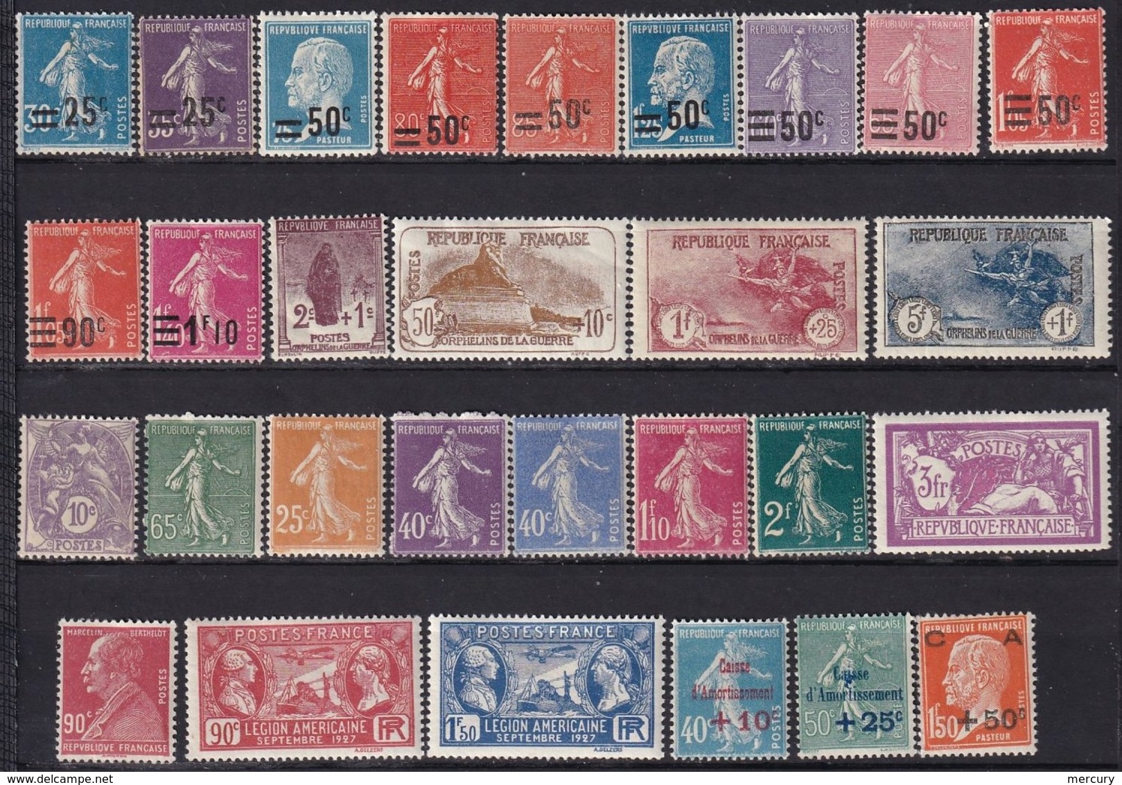 FRANCE - Année 1926/7 Complète Sans Strasbourg Neuve LUXE - 29 Timbres - ....-1939