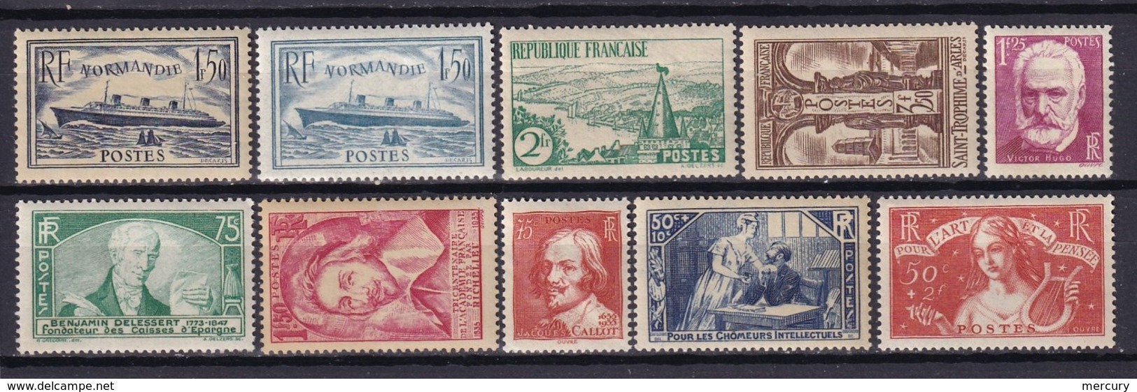 FRANCE - Année 1935 Complète Neuve LUXE - 10 Timbres - ....-1939