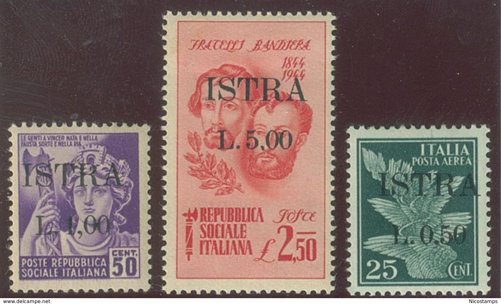 ITALIA - OCC. JUGOSLAVA DELL' ISTRIA SASS. 22 - 36 NUOVI - Occ. Yougoslave: Istria