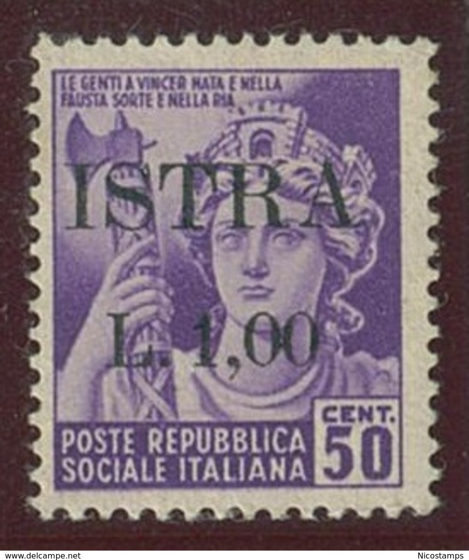 ITALIA - OCC. JUGOSLAVA DELL' ISTRIA SASS. 26 NUOVO - Joegoslavische Bez.: Istrië