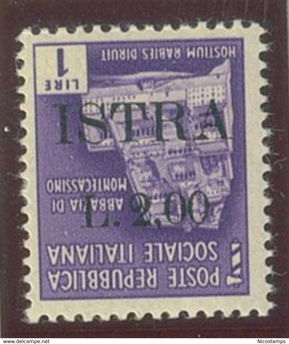 ITALIA - OCC. JUGOSLAVA DELL' ISTRIA SASS. 30a NUOVO - Joegoslavische Bez.: Istrië