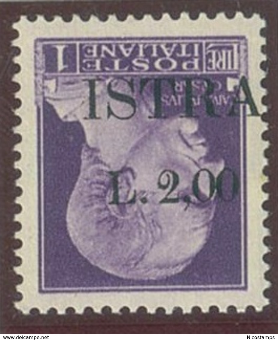 ITALIA - OCC. JUGOSLAVA DELL' ISTRIA SASS. 29ab NUOVO - Joegoslavische Bez.: Istrië