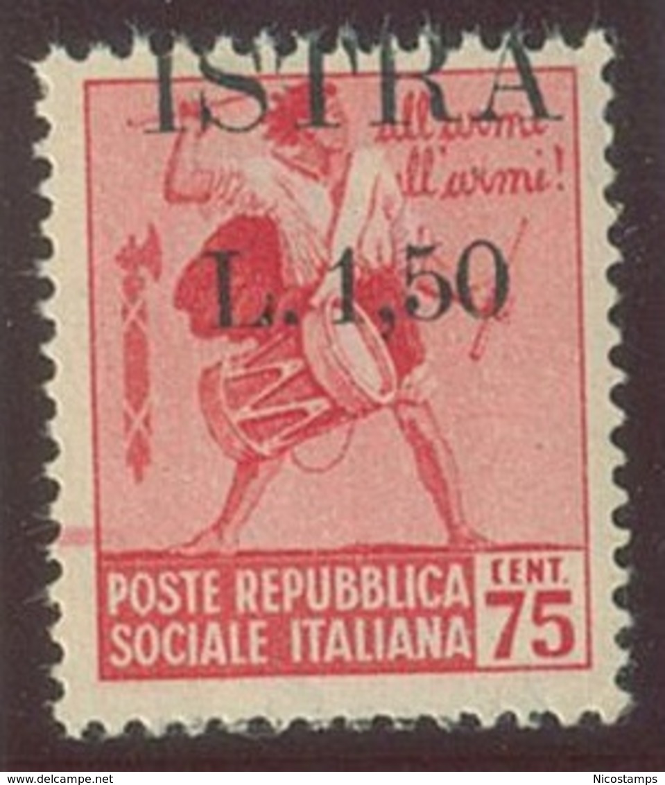 ITALIA - OCC. JUGOSLAVA DELL' ISTRIA SASS. 28b NUOVO - Joegoslavische Bez.: Istrië