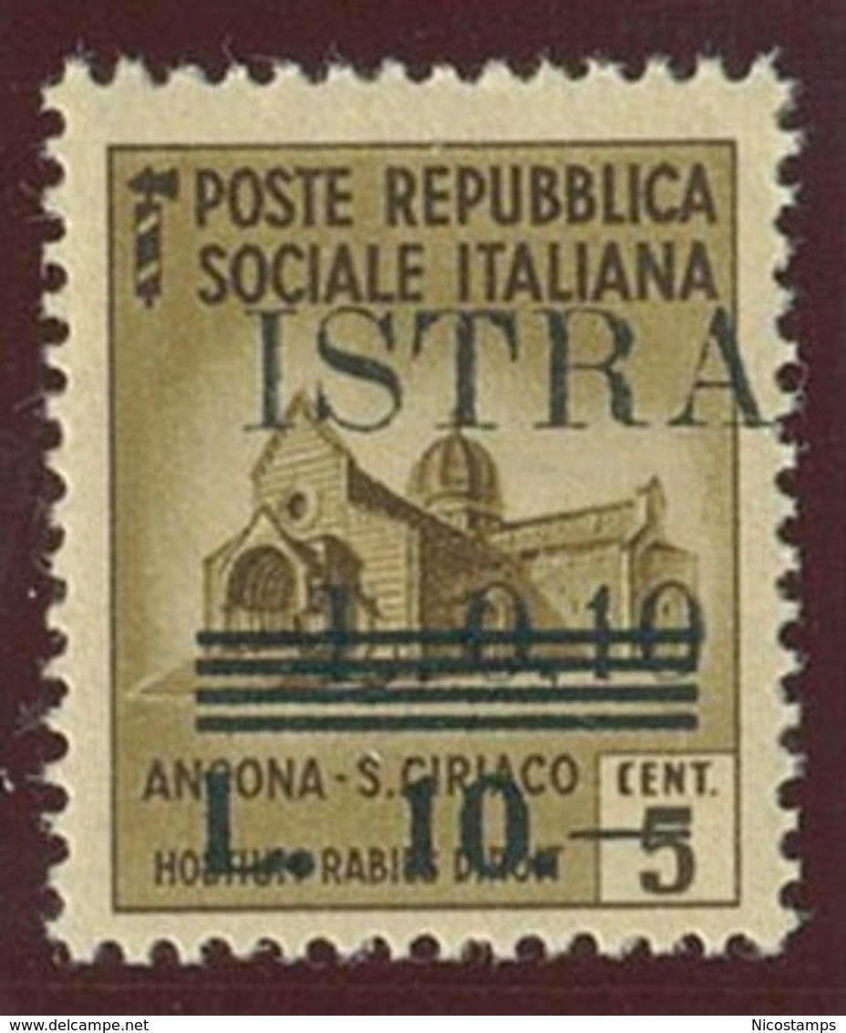 ITALIA - OCC. JUGOSLAVA DELL' ISTRIA SASS. 39bbd NUOVO - Occ. Yougoslave: Istria
