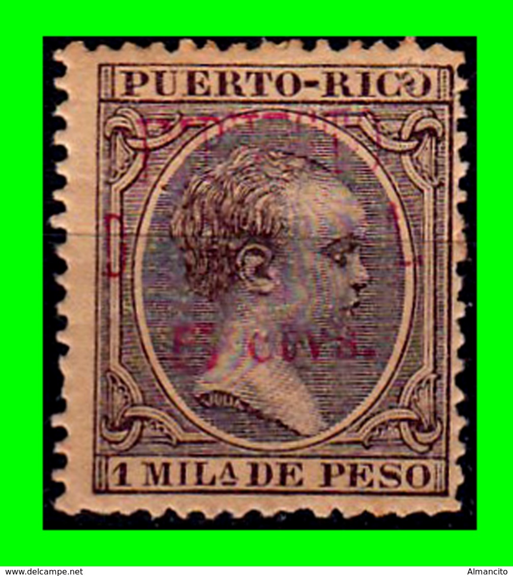 ESPAÑA ( PUERTO RICO ) SELLO AÑO 1890-1897.ALFONSO XIII 1MIL-DE PESO - Puerto Rico