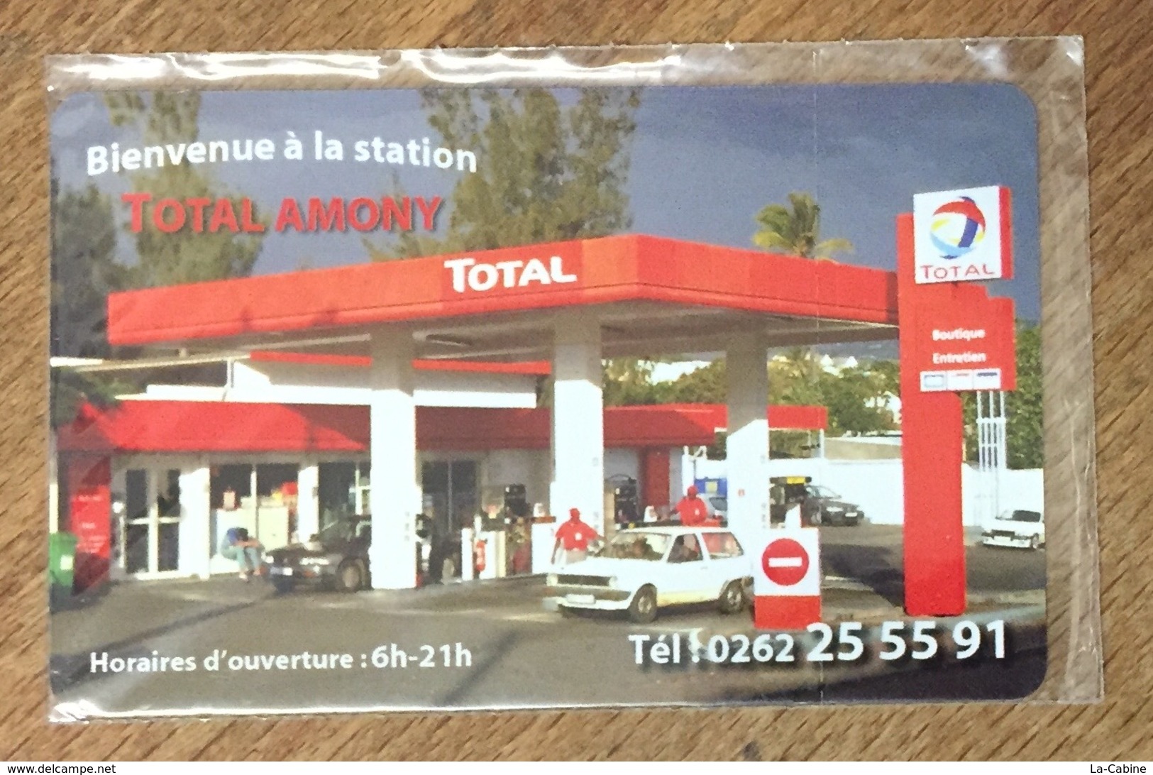 RÉUNION STATION TOTAL AMONY CARTE TÉLÉPHONIQUE À CODE DE MARQUE XTS TÉLÉCOM PAS TÉLÉCARTE - Reunión