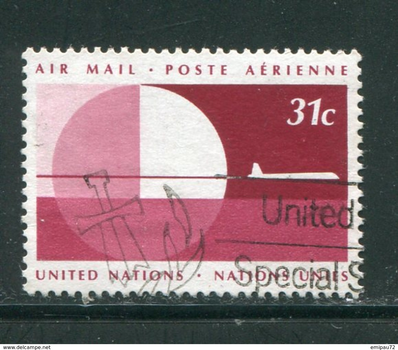 NATIONS UNIES- P.A Y&T N°23- Oblitéré - Poste Aérienne
