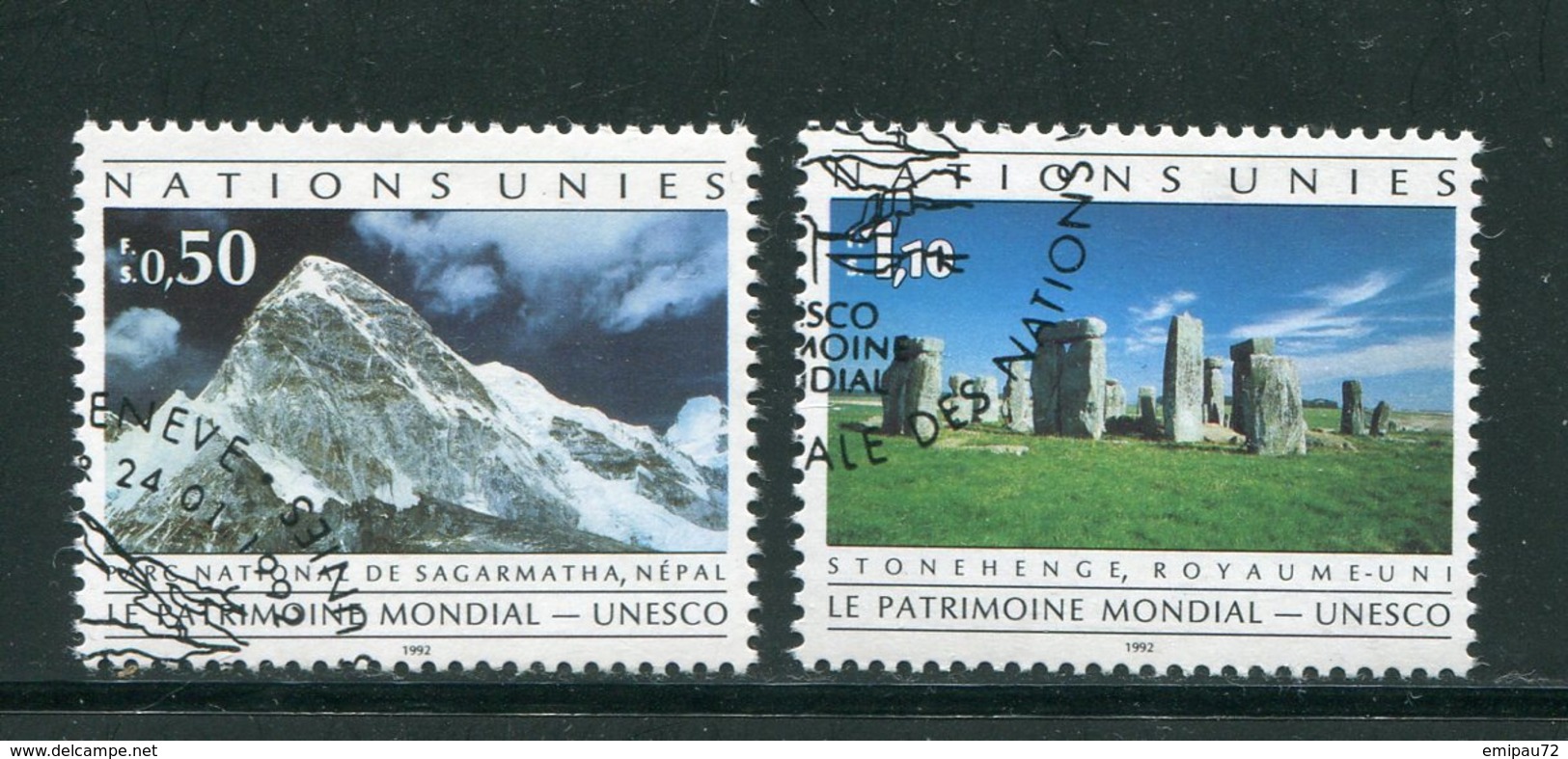 NATIONS UNIES- Office De Genève- Y&T N°222 Et 223- Oblitérés - Oblitérés