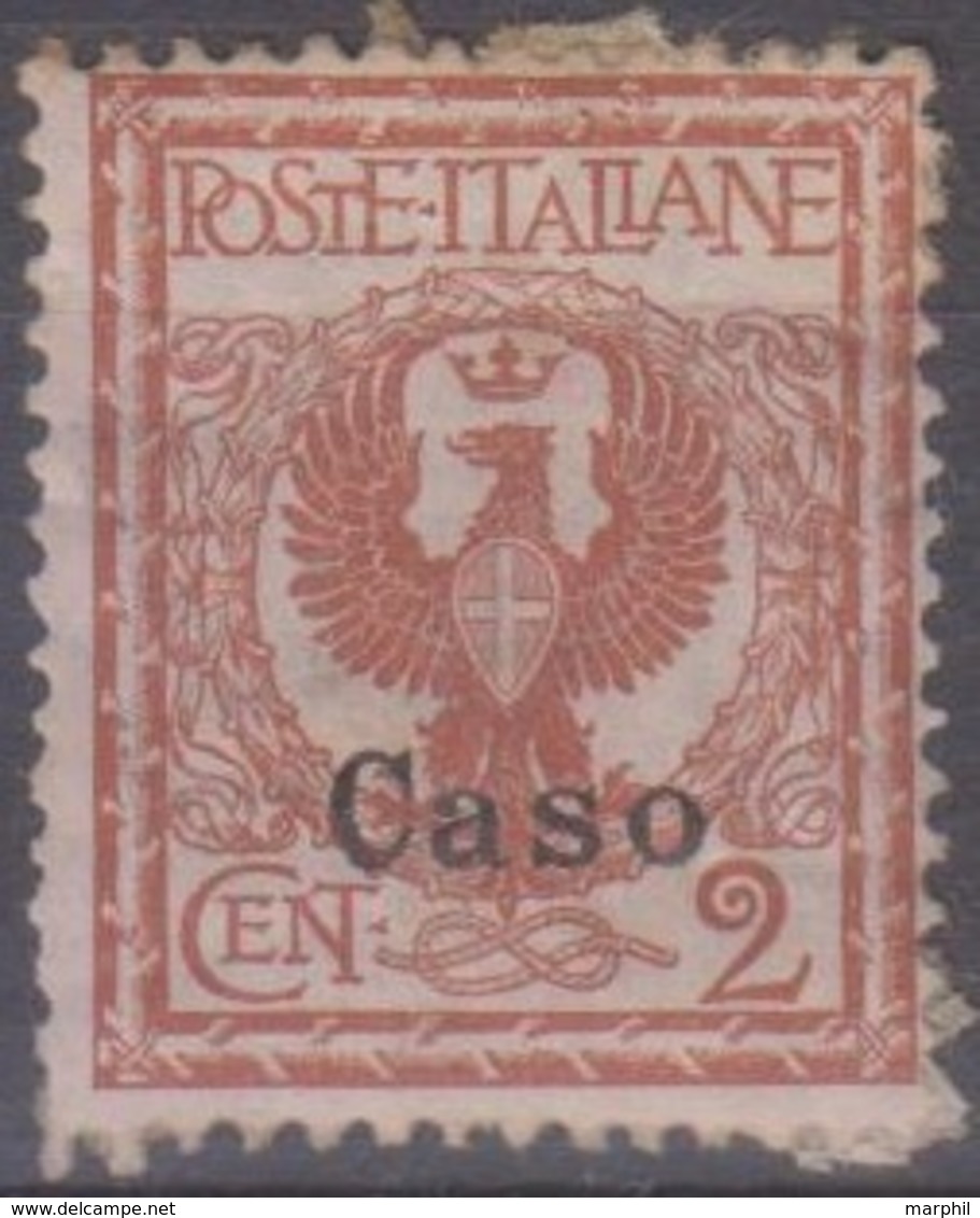 Italia Colonie Egeo Caso 1912 2c. SaN°1 MH/* Vedere Scansione - Ägäis (Caso)