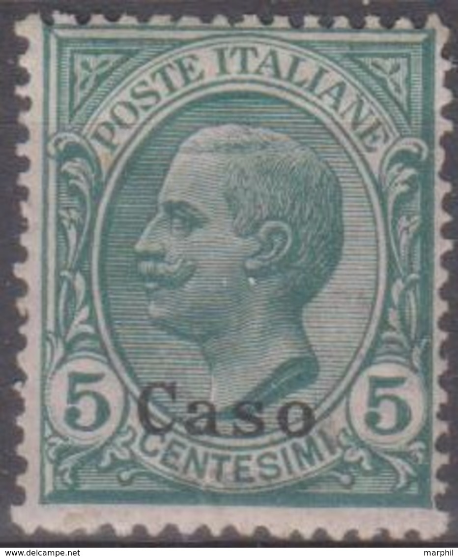 Italia Colonie Egeo Caso 1912 5c. SaN°2 MNH/** Vedere Scansione - Ägäis (Caso)