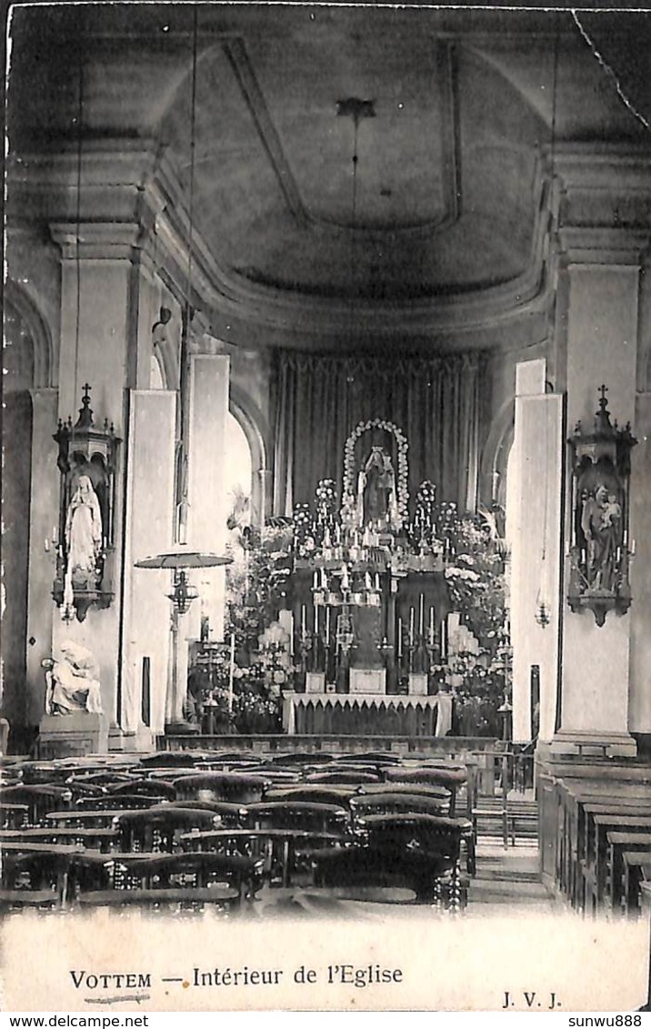 Vottem - Intérieur De L'Eglise (1912) (prix Fixe, à Saisir) - Herstal