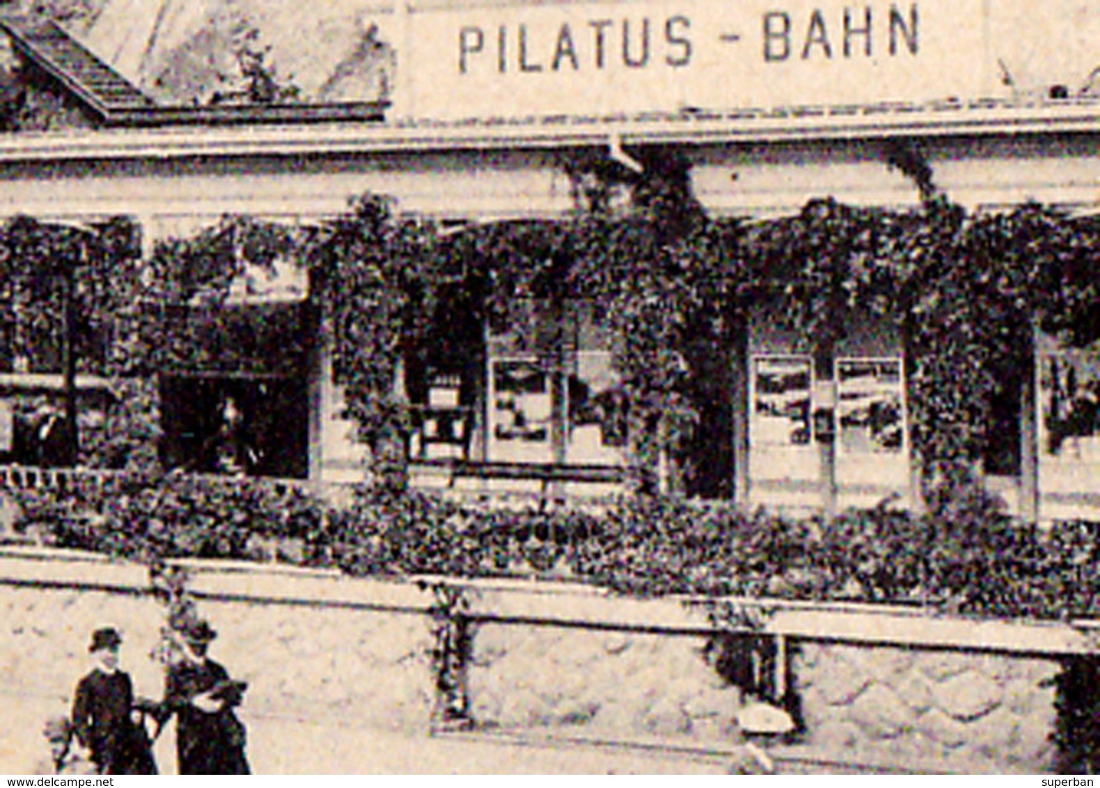 ALPNACH STAD : HÔTEL PENSION PILATUS / RESTAURANT / PILATUS - BAHN ~ 1900 (ae529) - Alpnach