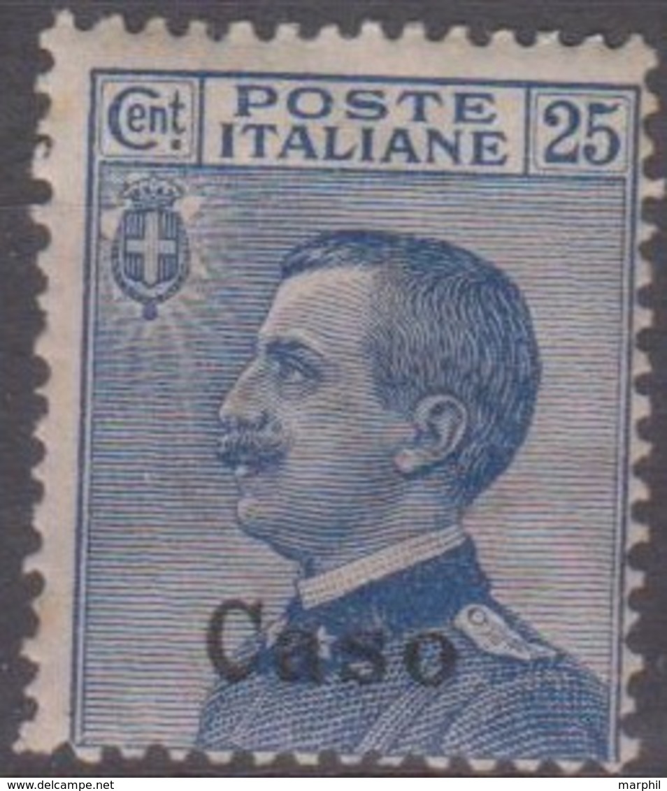 Italia Colonie Egeo Caso 1912 25c. SaN°5 MNH/** Vedere Scansione - Ägäis (Caso)