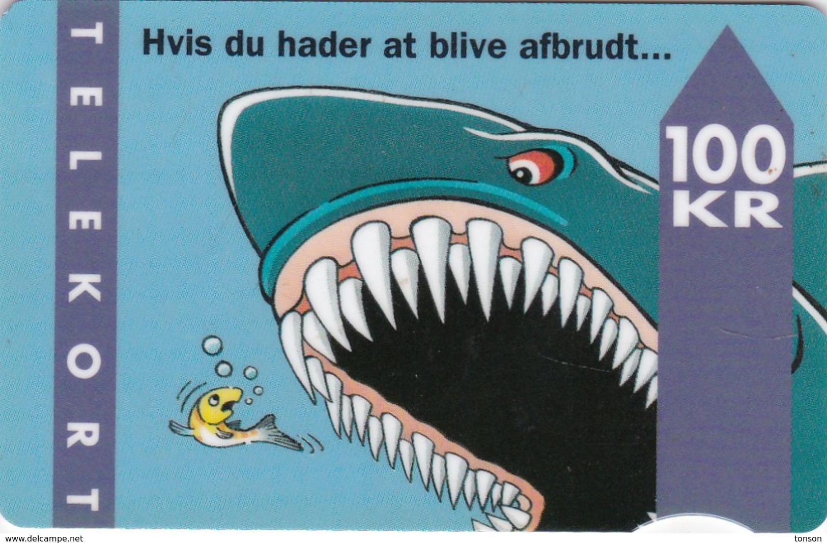 Denmark, FD 009D, Shark, Mint, 2 Scans.      Serial Number: 3203 000001-012000 - Dänemark