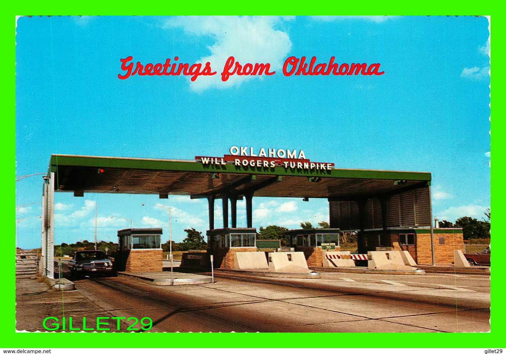 OKLAHOMA CITY, OK - ENTRANCE TO WILL ROGERS TURNPIKE - ANIMATED - LLOYD'S DISTRIBUTING CO - - Oklahoma City