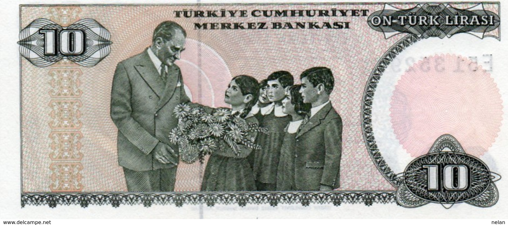 TURKEY 10 LIRA 1982 P-193a.1  Unc - Turkey