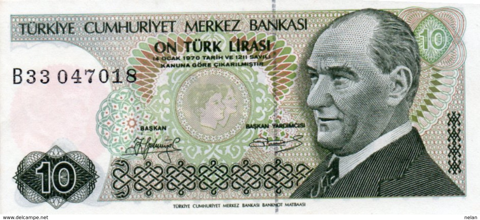 TURKEY 10 LIRA 1982 P-192a.2  Unc - Turkey