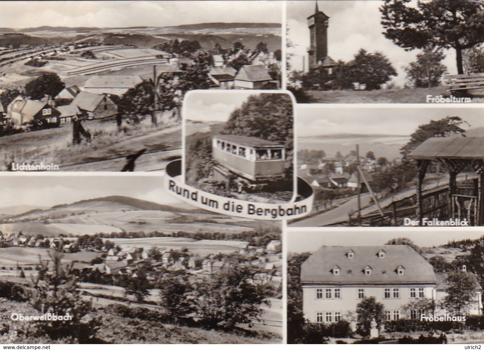 AK Oberweißbach - Rund Um Die Bergbahn - Lichtenhain Fröbelhaus Falkenblick Fröbelturm (48778) - Oberweissbach