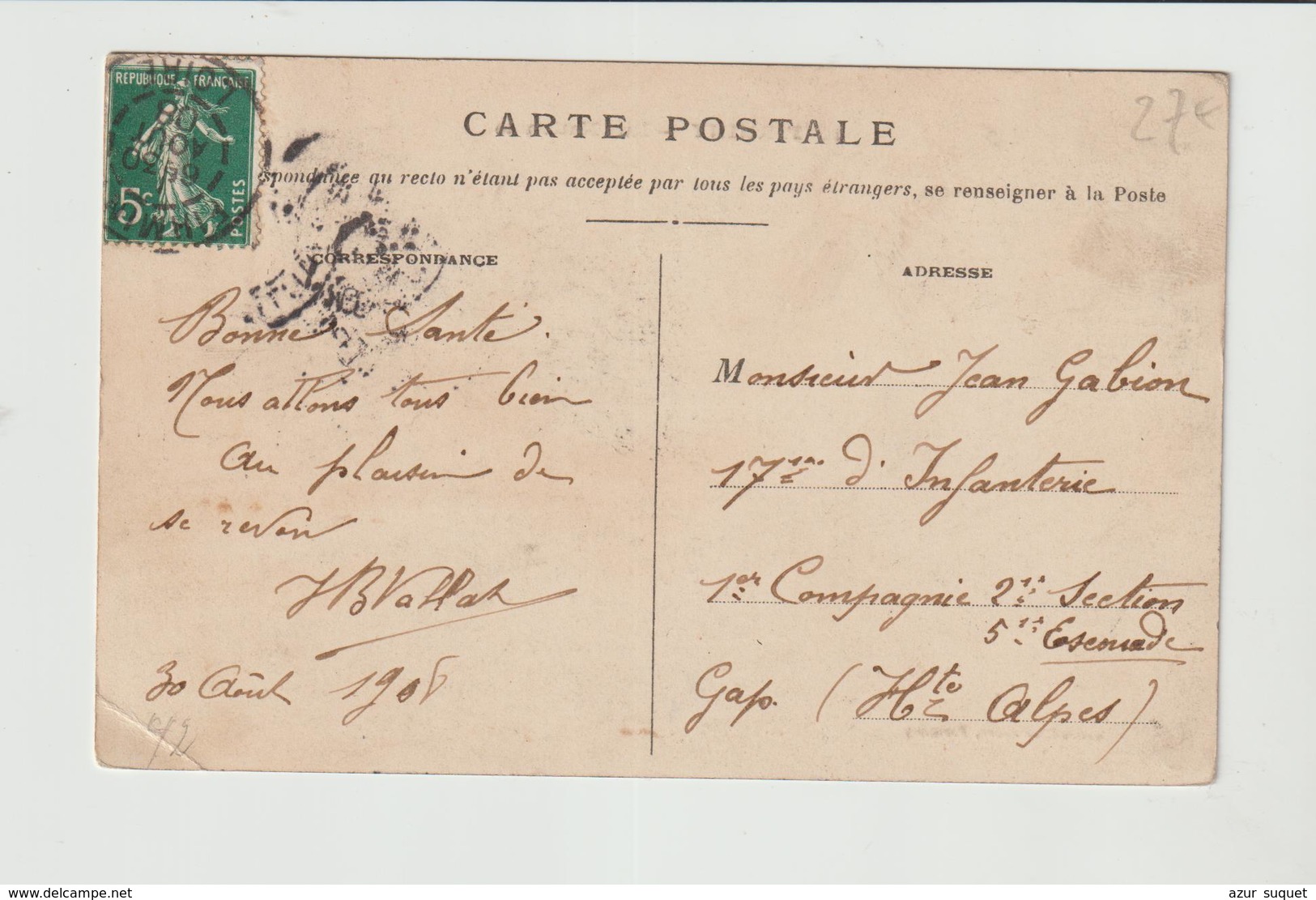 FRANCE CPA / FIRMINY / RUE NATIONALE / 1908 - Firminy