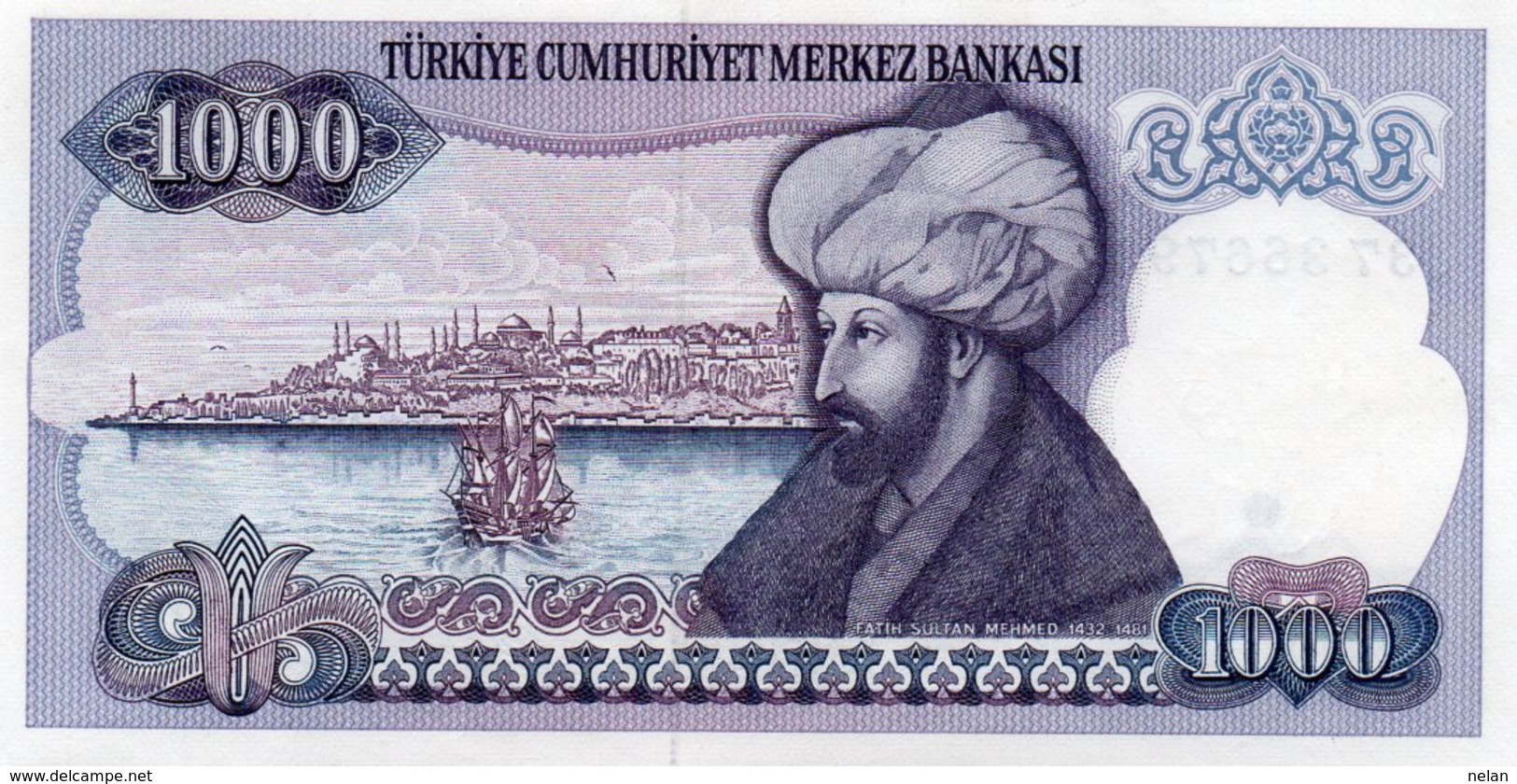 TURKEY 1000 LIRA 1988 P-196a.2 UNC - Turkey