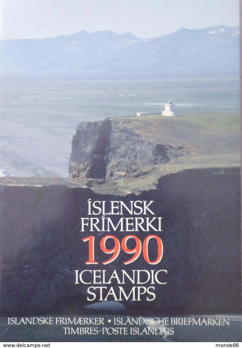 ISLANDE- Année Complète 1990 ** - Dans Une Pochette Officielle - Années Complètes
