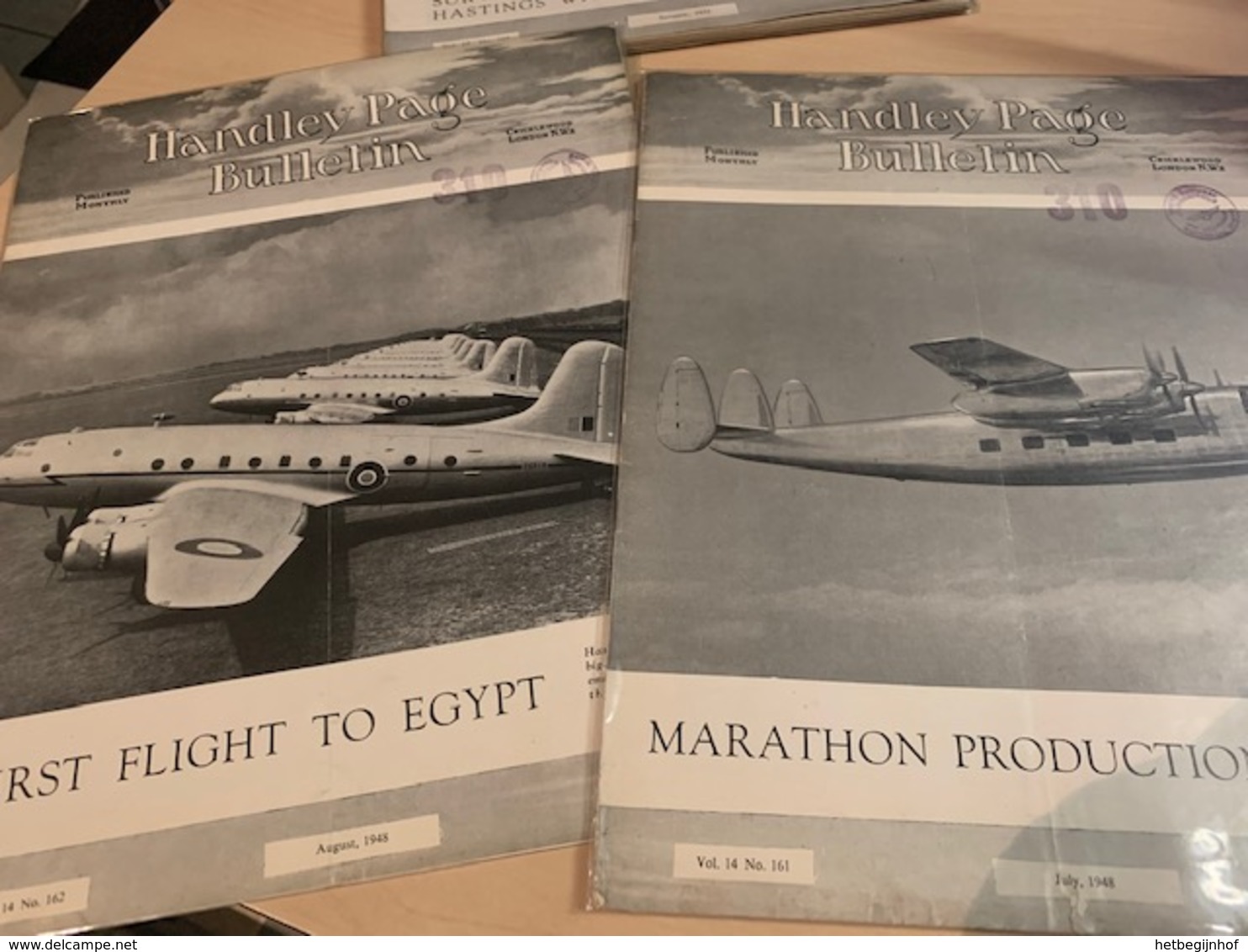 Handley Page Bulletin - 2 Magazines 1948 - Very Good - 1900-1949