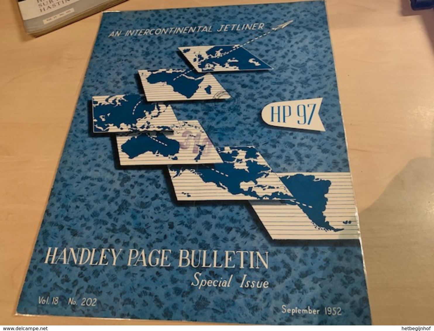 Handley Page Bulletin - Magazine Vol 18  N°202 - September 1952 - Special Issue - Libros Sobre Colecciones