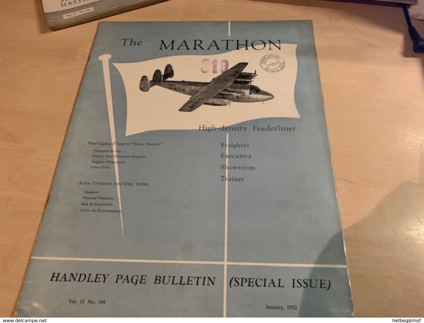 Handley Page Bulletin - Magazine Vol 18  N°194 - January 1952 - Special Issue - 1950-Now