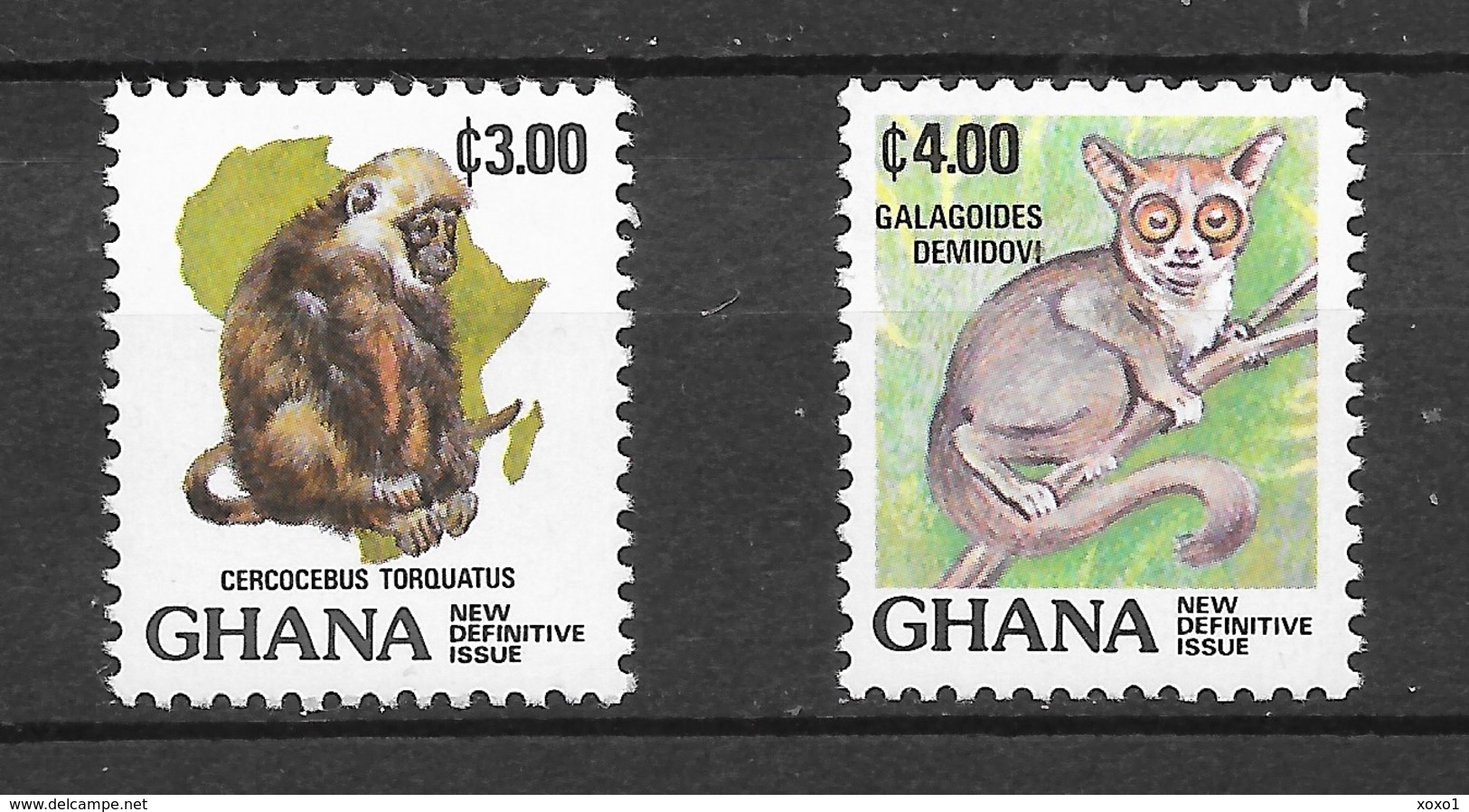 Ghana 1994 MiNr. 1003 - 1004 Mammals Monkeys  2v  MNH** 2.30 € - Monkeys