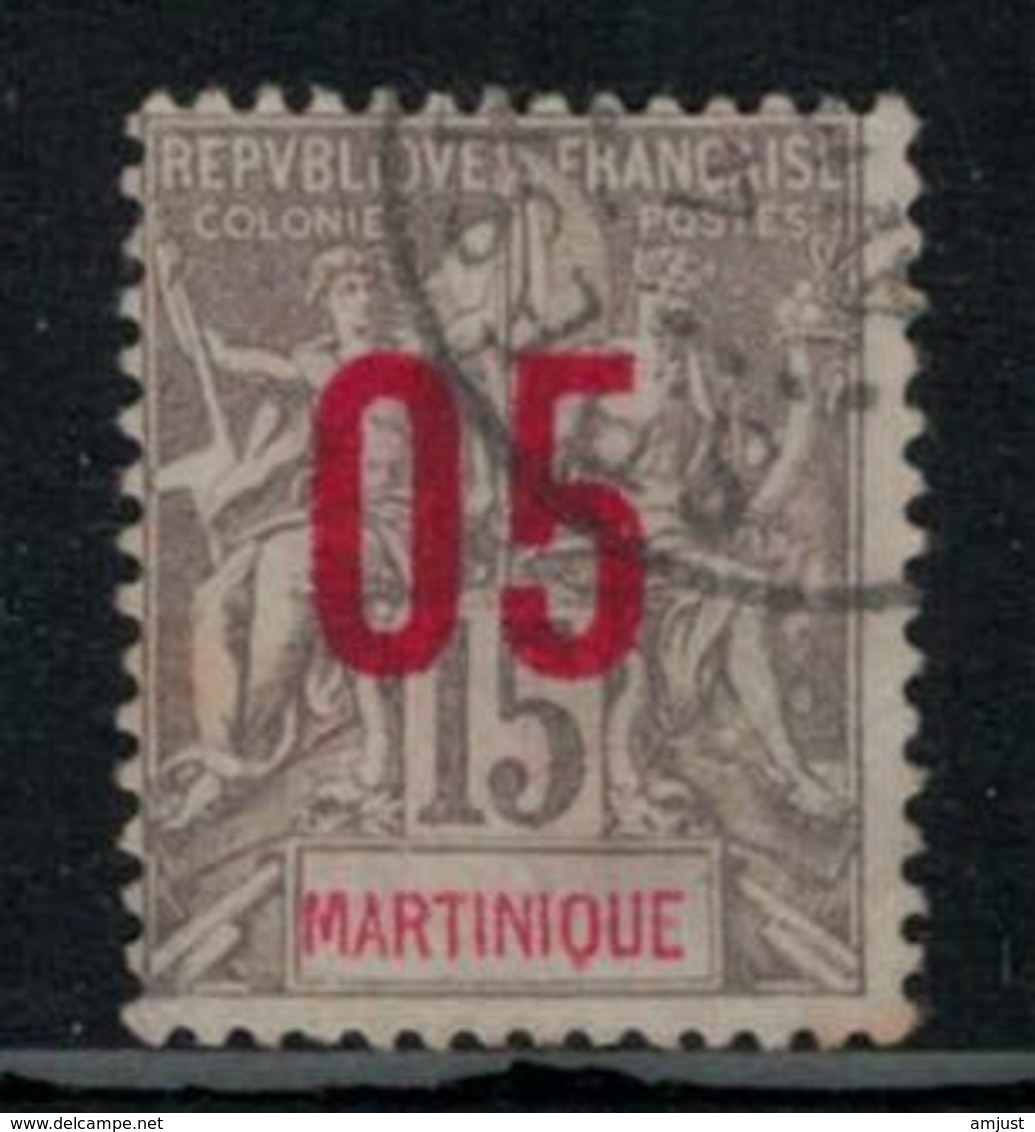 France // Martinique // 1912 // Timbre De 1892 Surchargé Oblitéré Y&T No.78 - Oblitérés