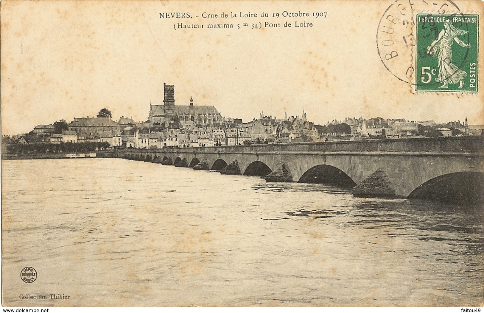 58 - NEVERS - Crue De La Loire Du 19 Octobre 1907           231 - Nevers