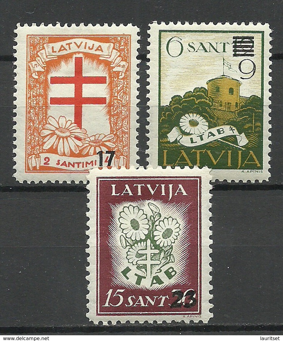 LETTLAND Latvia 1931 Michel 181 & 184 & 186 * - Lettland