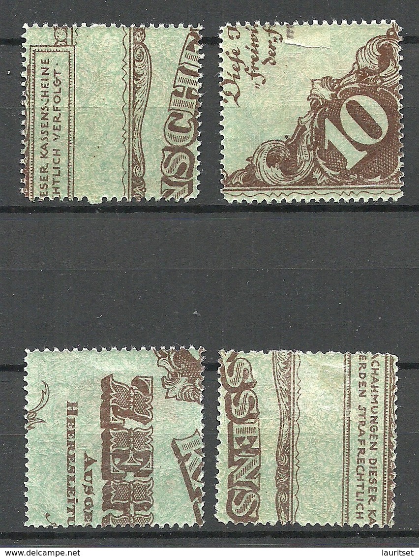 LATVIA Lettland 1921 Michel 65 - 68 Z * - Lettland