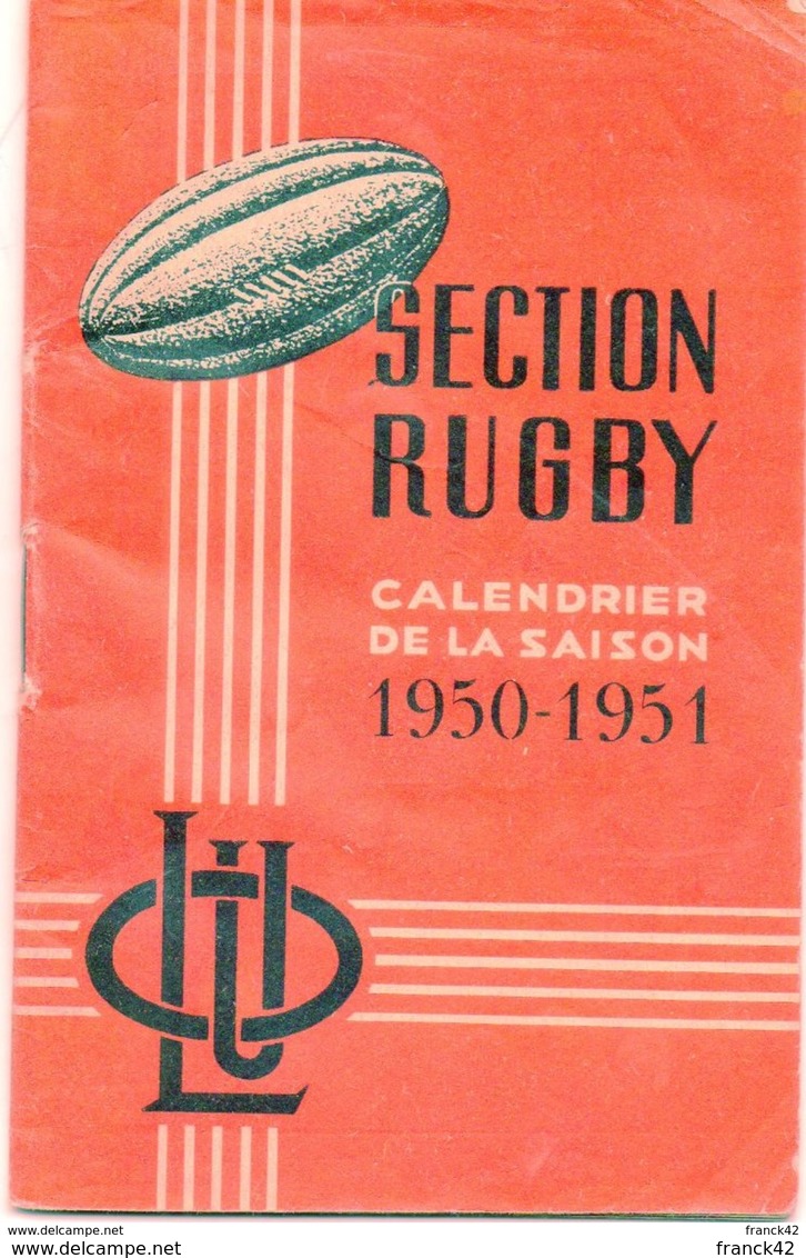 Petit Calendrier Du LOU Saison 1950-1951 - Rugby