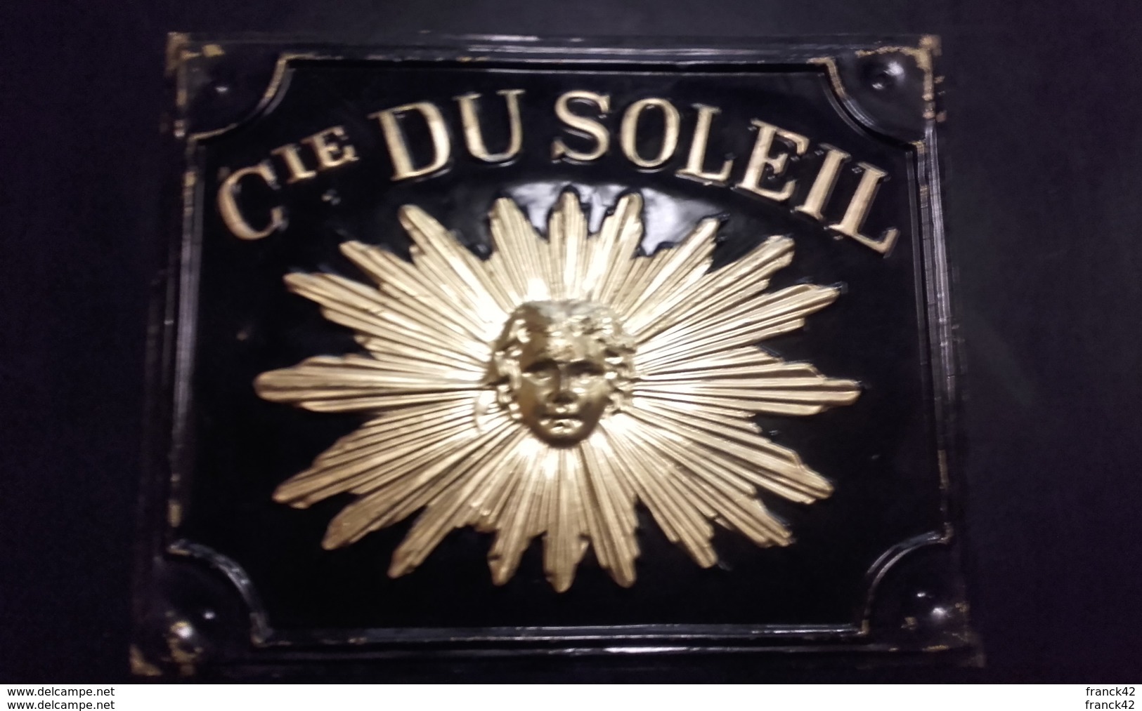 Plaque Métal Assurances Compagnie Du Soleil. - Assurance