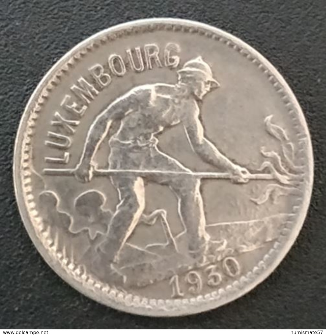 LUXEMBOURG - 50 CENTIMES 1930 - Charlotte - KM 43 - Luxembourg