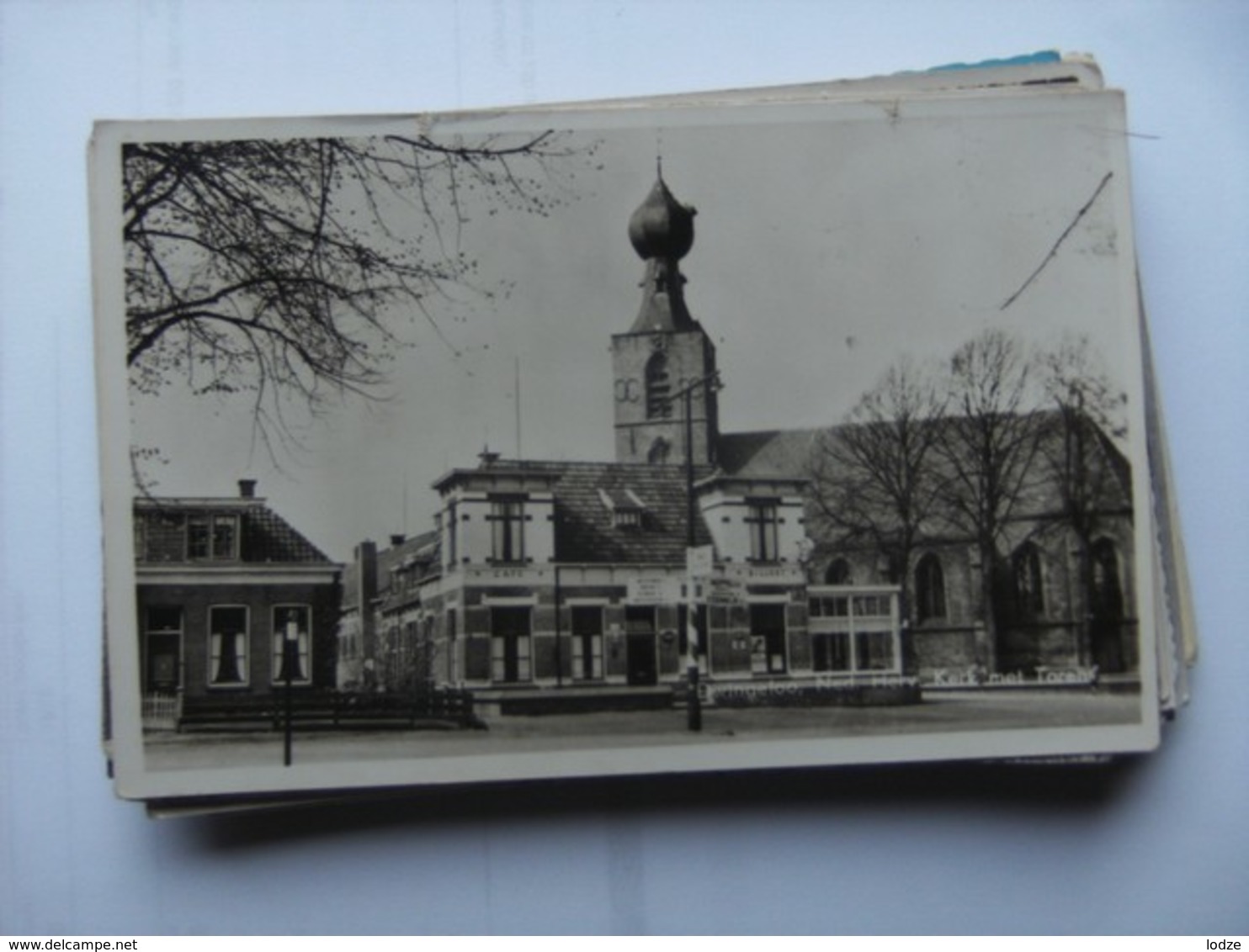 Nederland Holland Pays Bas Dwingeloo Met Café Biljart En NH Kerk - Dwingeloo